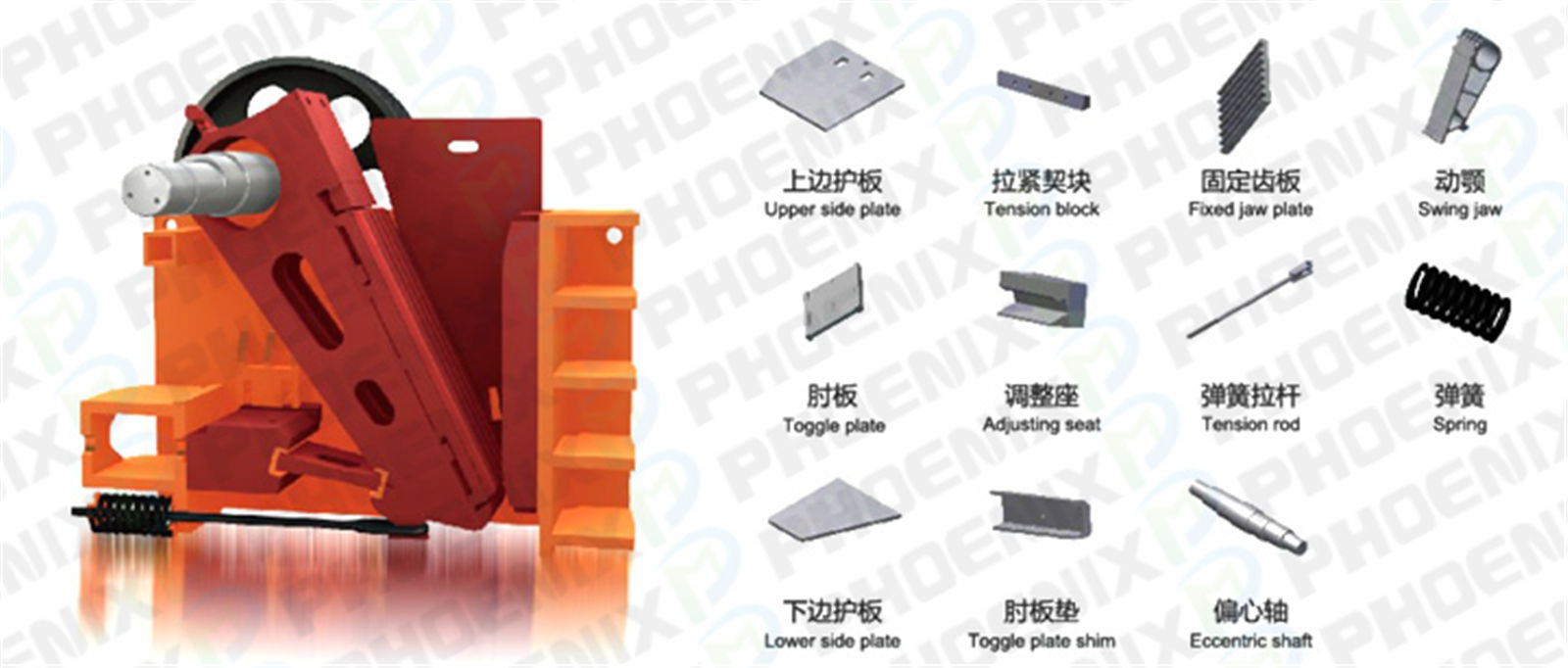 顎式破碎機配件