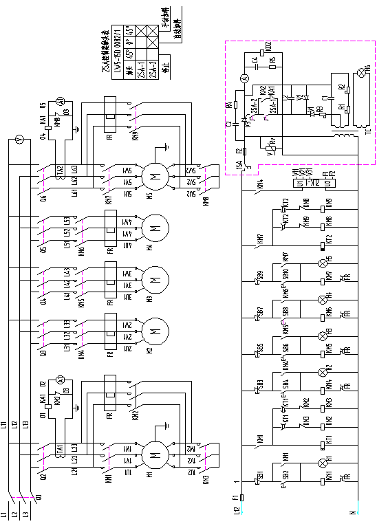 擺式磨粉機電氣原理圖